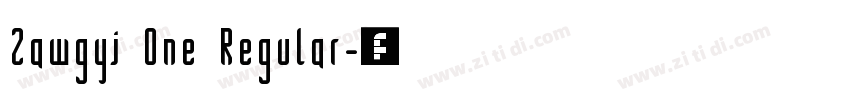 Zawgyi One Regular字体转换